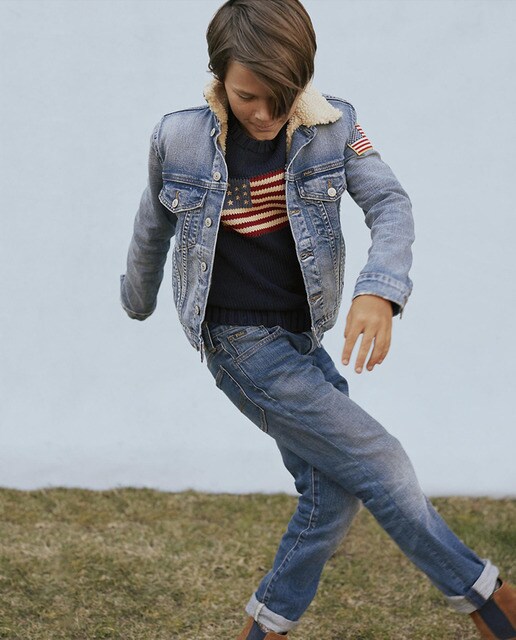 Pantalón vaquero de niño Polo Ralph Lauren en azul