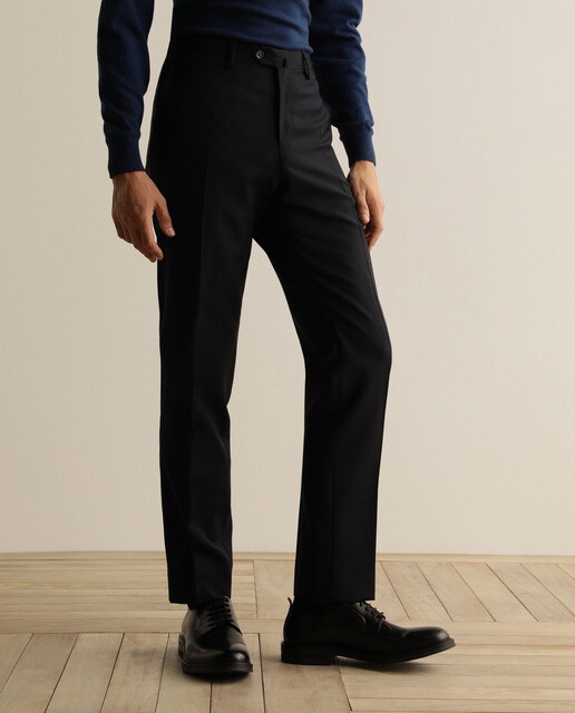 Traje de la colección Black de hombre slim de cuadrillé azul