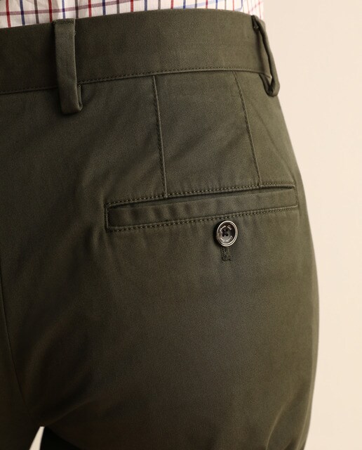 Calças chino de homem custom caqui
