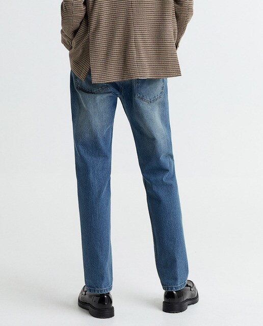Jeans regular azuis de homem