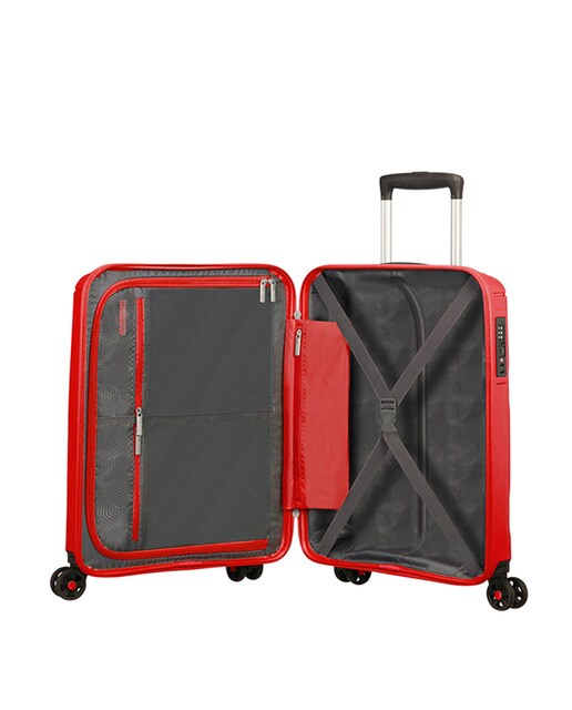 Trolley de cabine SUNSIDE rígido vermelho, com capacidade para 35 L
