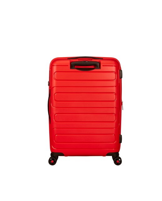 Trolley médio expansível SUNSIDE rígido vermelho, com capacidade até 83,5 L