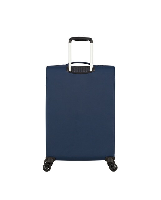 Trolley médio LITERAY flexível azul-marinho, com capacidade para 75 L