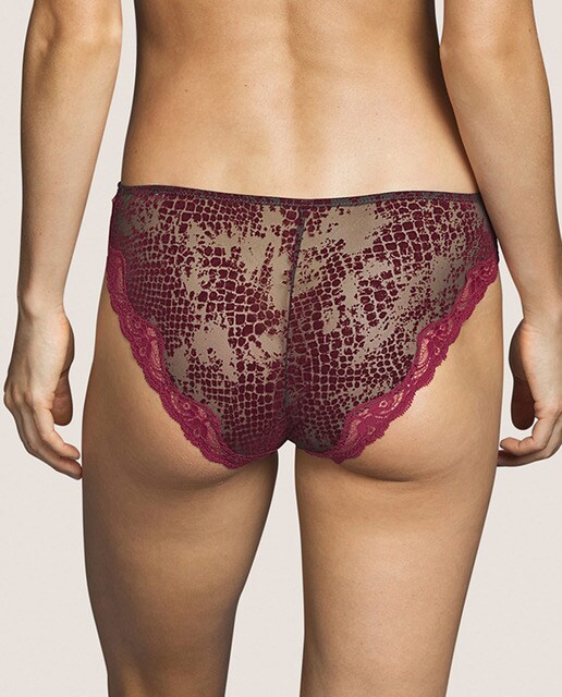 Cueca clássica Mamba com animal print