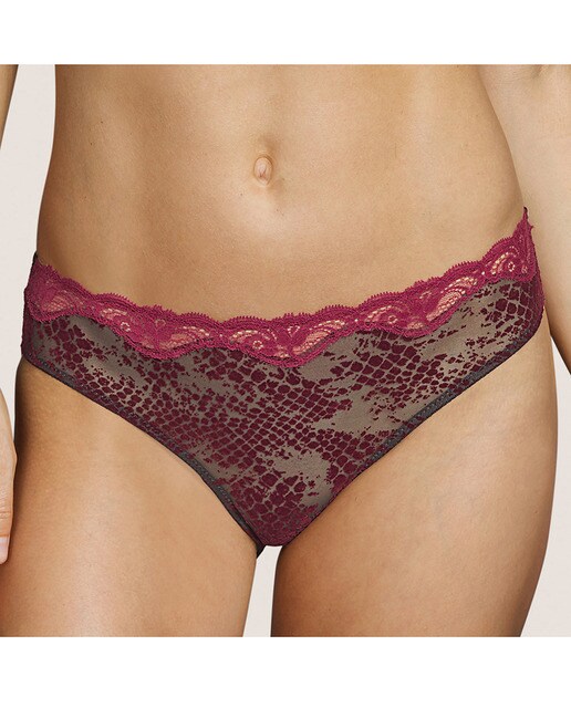 Cueca clássica Mamba com animal print