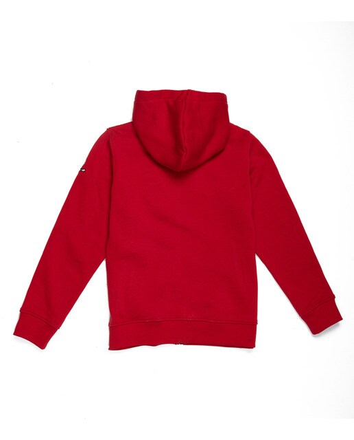 Sweatshirt de menino em vermelho com capuz