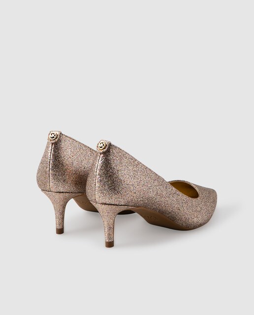 Zapatos de salón de mujer Michael Michael Kors en glitter oro