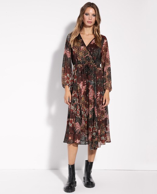 Vestido comprido estampado