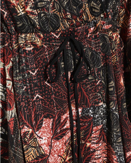Vestido comprido estampado