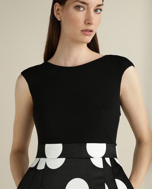 Vestido corto con efecto dos piezas