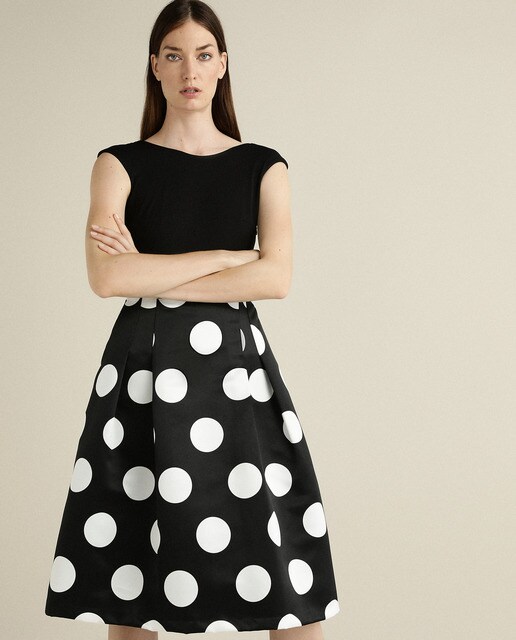 Vestido corto con efecto dos piezas