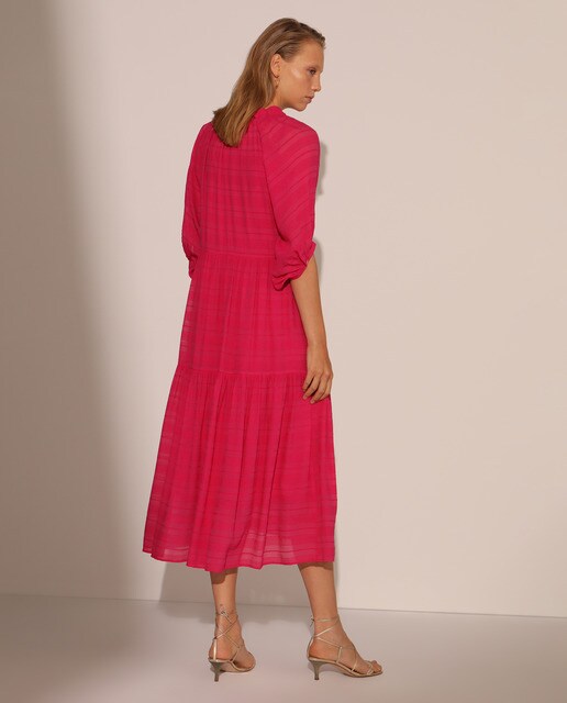 Vestido midi con manga francesa