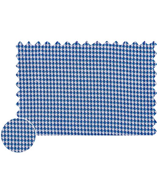 Camisa Fácil de Engomar regular estampada azul de homem