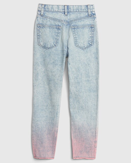 Jeans azuis de menina