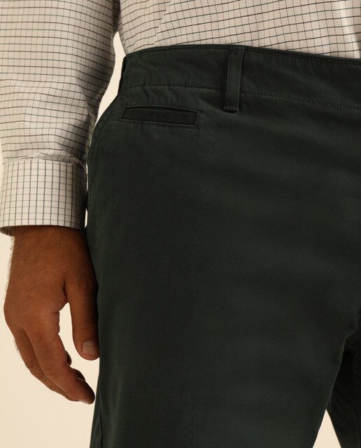 Chino de hombre custom verde tallas grandes