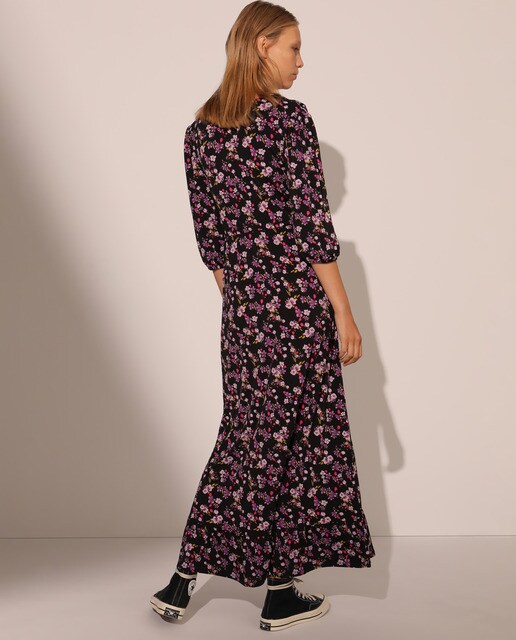 Vestido cruzado con volante