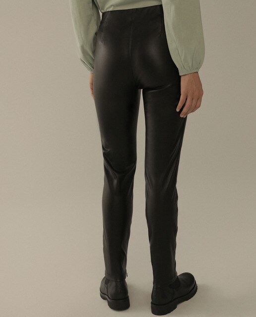 Leggin liso de mujer de polipiel