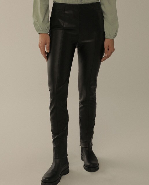 Leggin liso de mujer de polipiel