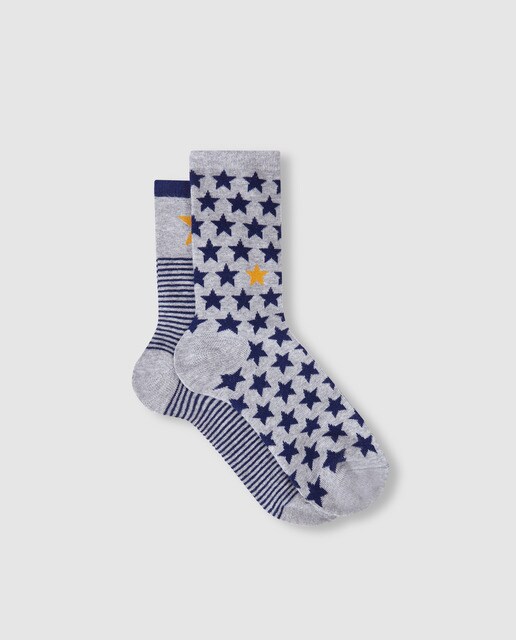 Pack de 2 pares de meias estampadas