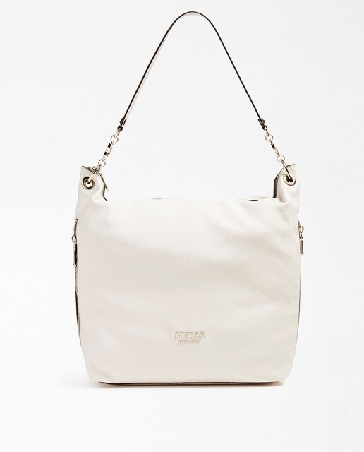 Hobo Guess G Chain en beige con cremalleras exteriores