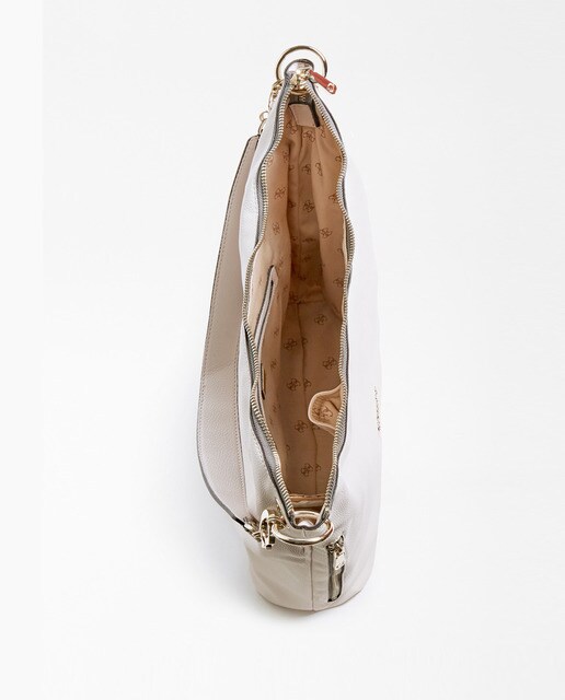 Hobo Guess G Chain en beige con cremalleras exteriores