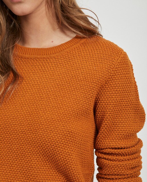 Camisola de malha de mulher com manga comprida