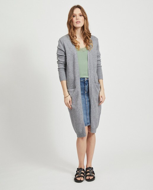 Cardigan com manga comprida