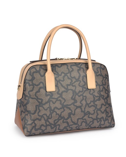 Bowling bag Kaos Icon preta com estampado de logótipos