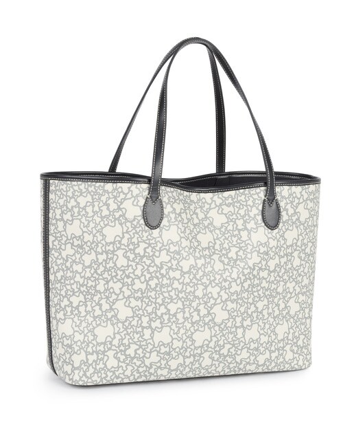 Bolso de hombro Kaos Mini en beige con estampado