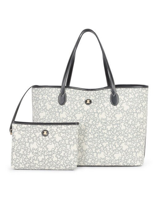 Bolso de hombro Kaos Mini en beige con estampado