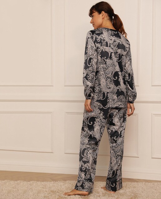 Pijama de mujer Tejido Soft de raso estampado