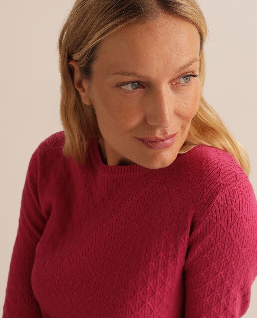 Camisola de malha lisa com triângulos