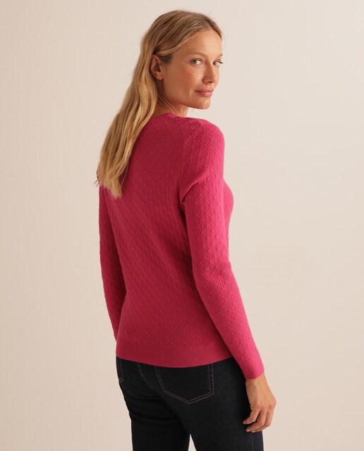 Camisola de malha lisa com triângulos