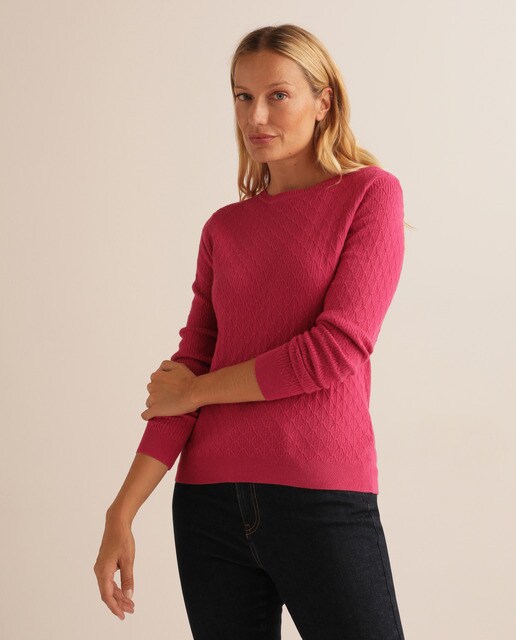 Camisola de malha lisa com triângulos