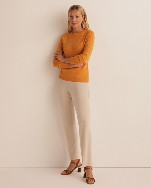 Camisola de malha lisa com triângulos