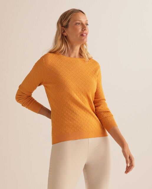 Camisola de malha lisa com triângulos