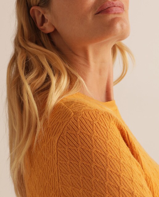 Camisola de malha lisa com triângulos