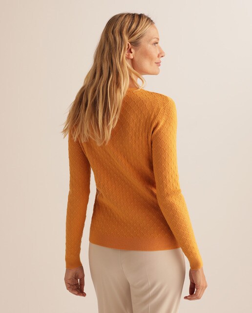 Camisola de malha lisa com triângulos
