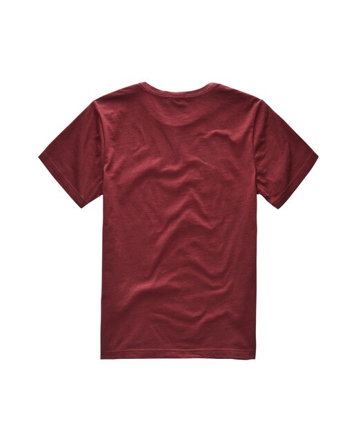 T-shirt grená com logótipo