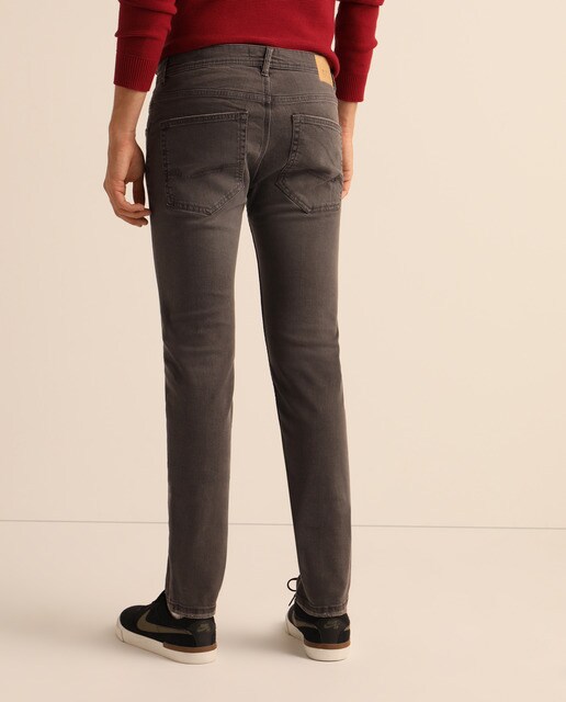 Jeans skinny de homem cinzentas