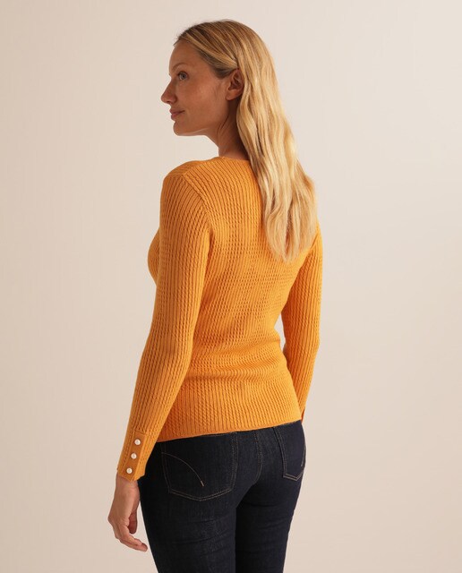 Camisola de malha lisa com losangos