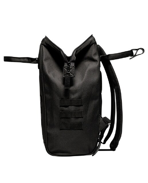 Mochila unissexo Berlin preta com fecho-éclair, bolsos intercambiáveis e espaço para portátil