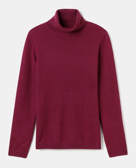 Jersey de mujer 100% cashmere con cuello alto
