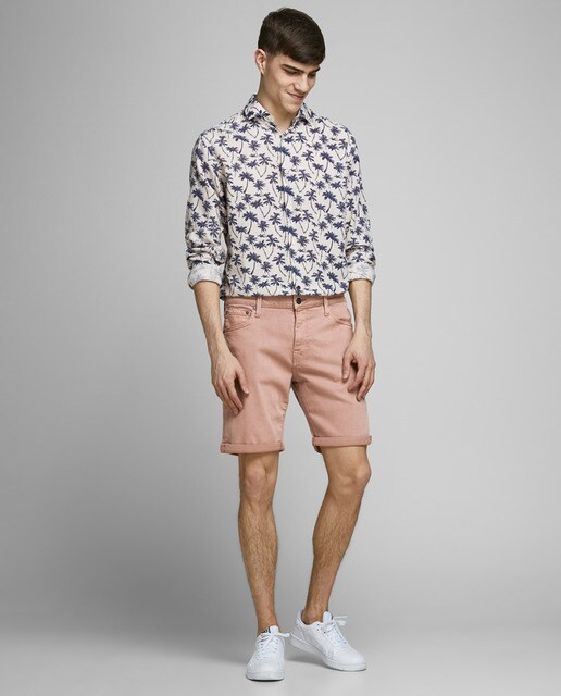Bermudas de ganga rosa