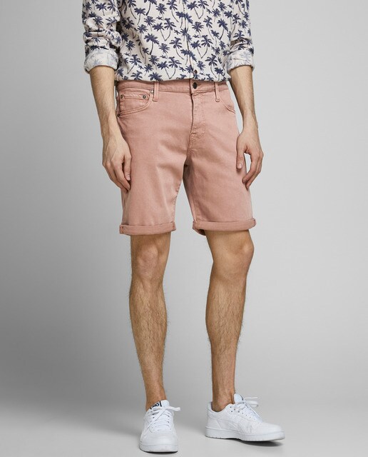 Bermudas de ganga rosa