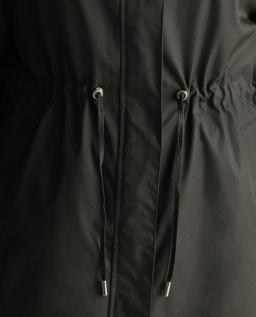 Parka ligera de mujer talla grande con chaleco interior