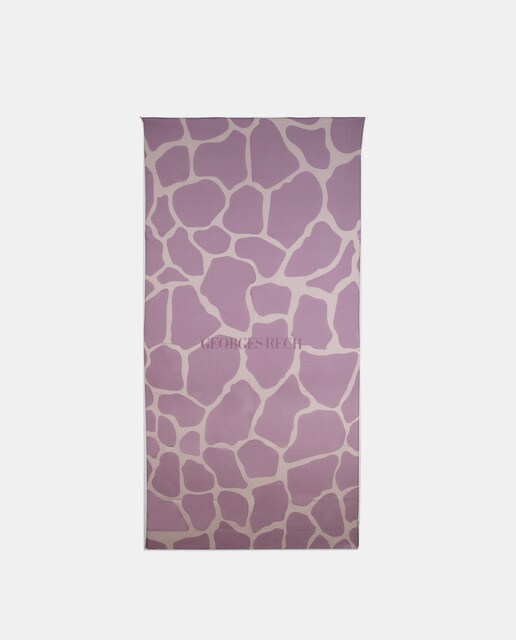 Écharpe lilás com animal print