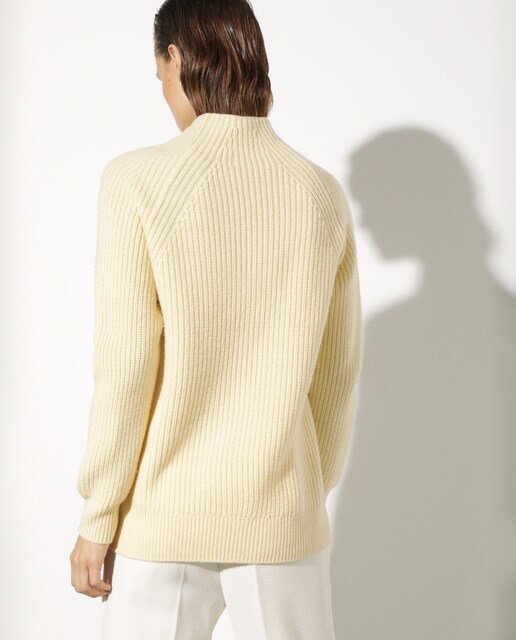 Jersey de mujer de canalé liso