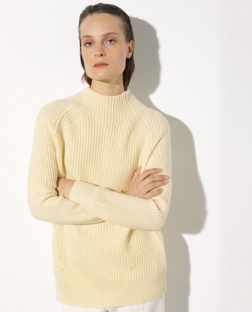 Jersey de mujer de canalé liso