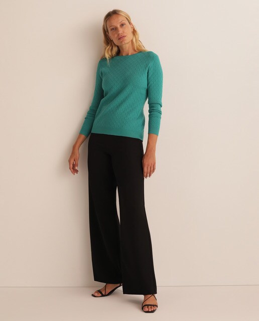 Camisola de malha lisa com triângulos